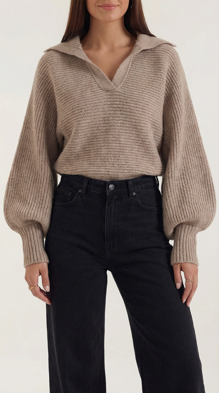 Chunky gebreide coltrui