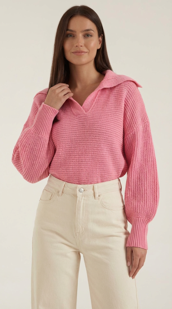 Chunky gebreide coltrui