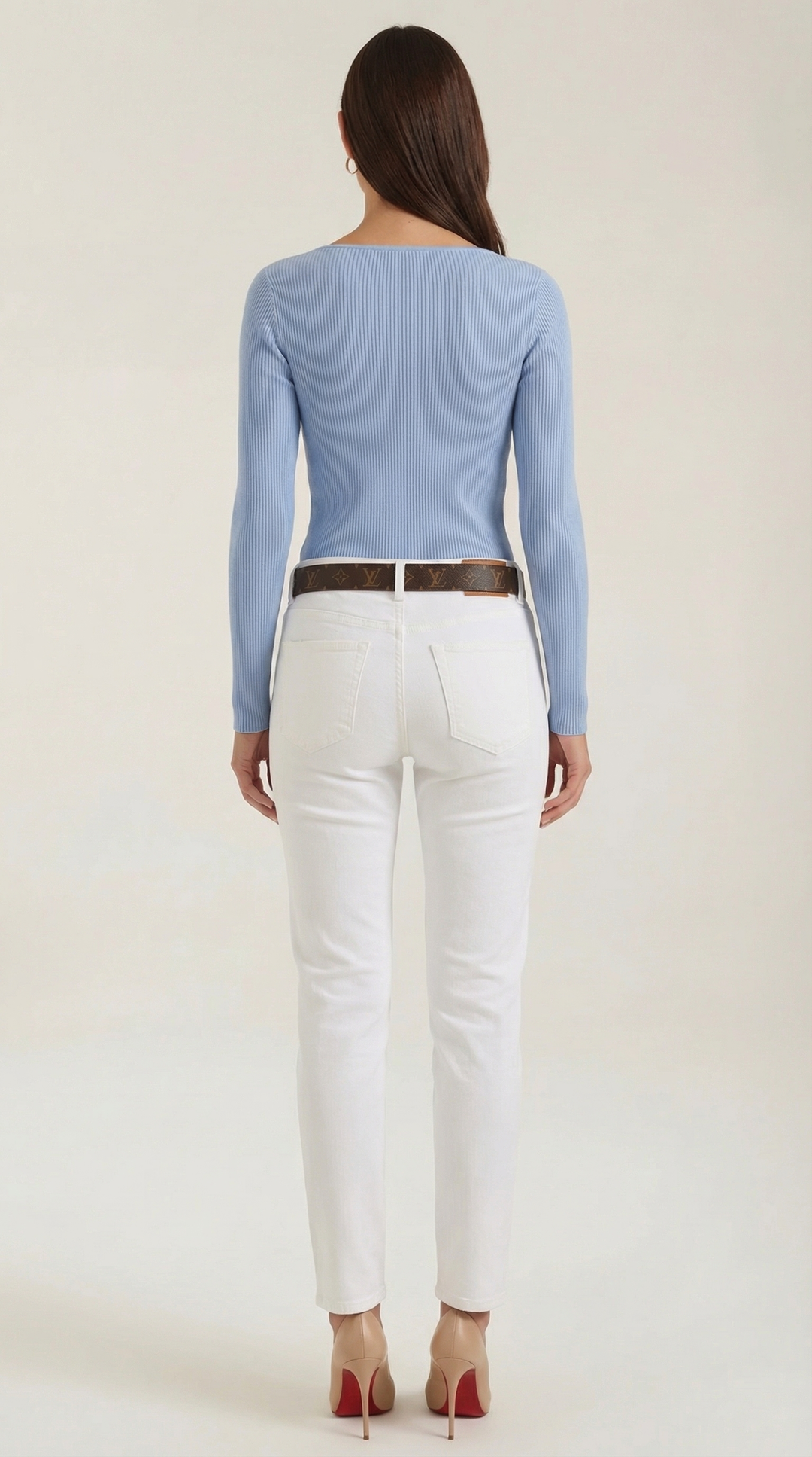 Ruth Cloud - Gebreide Lange Mouwen T-Shirt