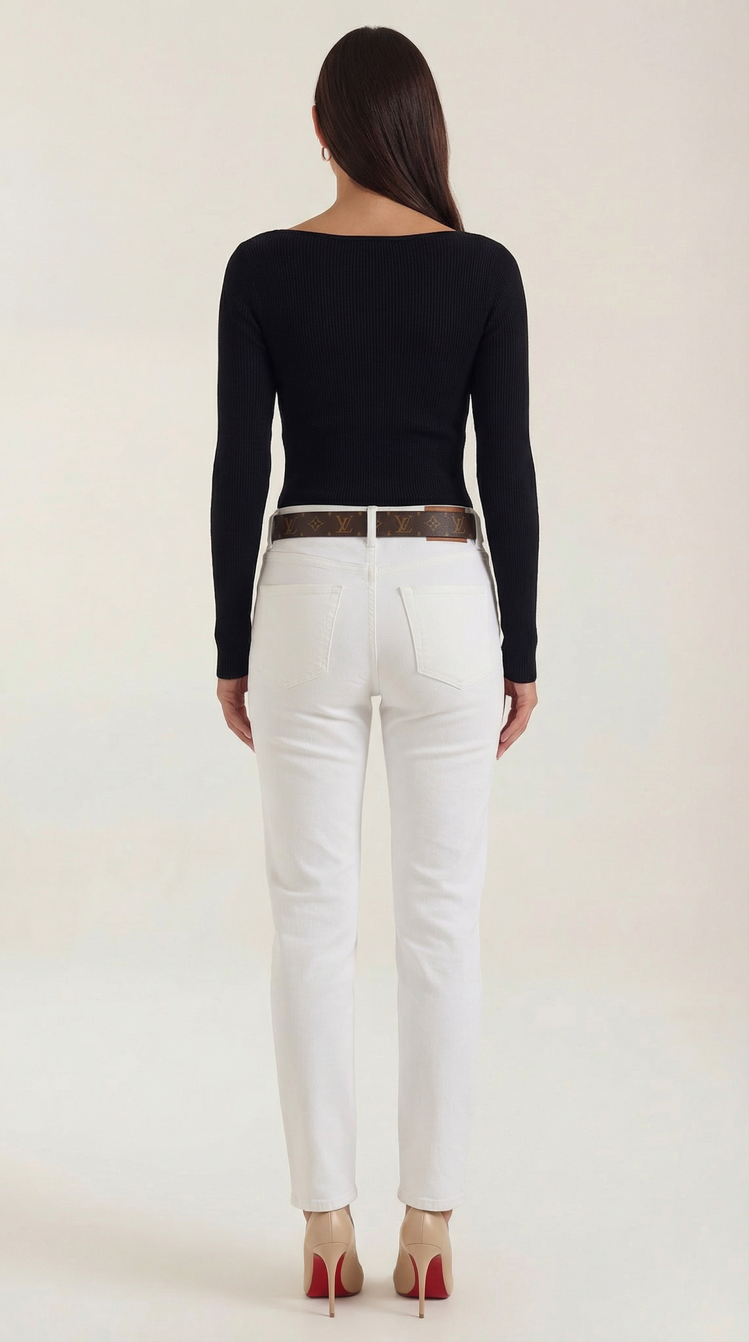 Ruth Cloud - Gebreide Lange Mouwen T-Shirt