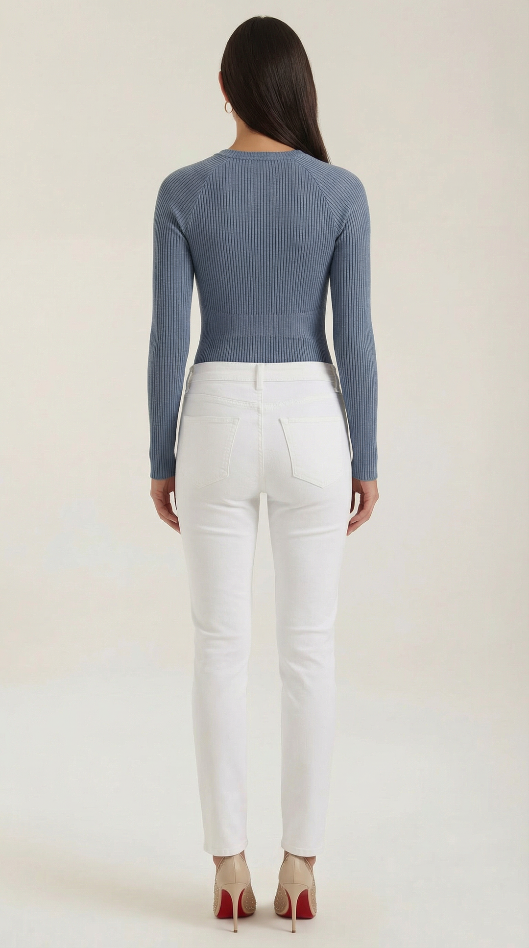 Samantha Rimpel Lange Mouwen Blouse