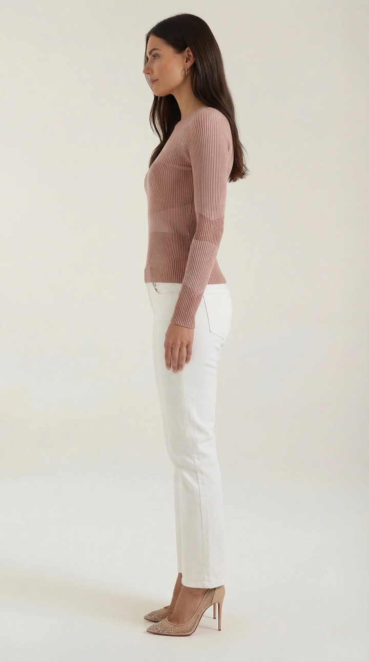 Samantha Rimpel Lange Mouwen Blouse