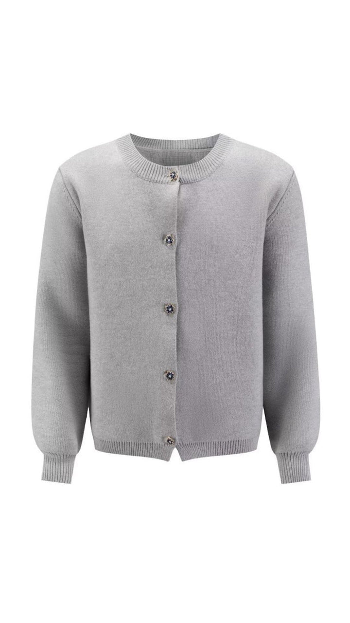 Gebreide cardigan met knopen