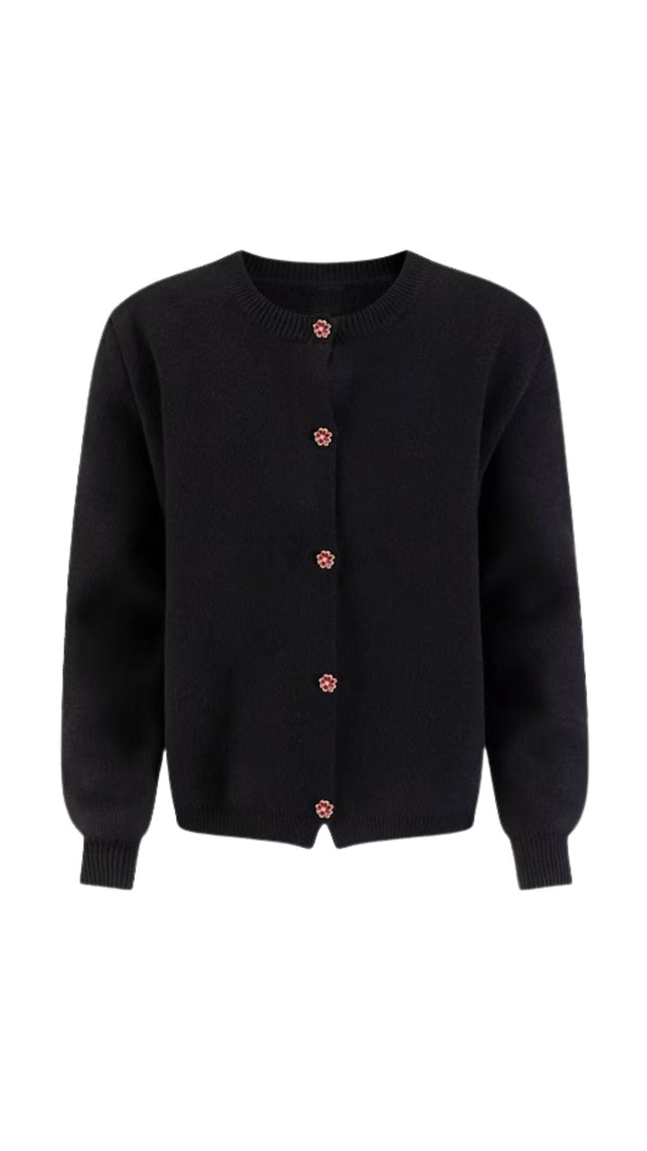 Gebreide cardigan met knopen