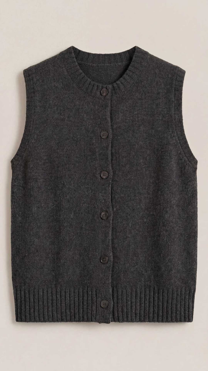Sylvia knooploze gebreide top