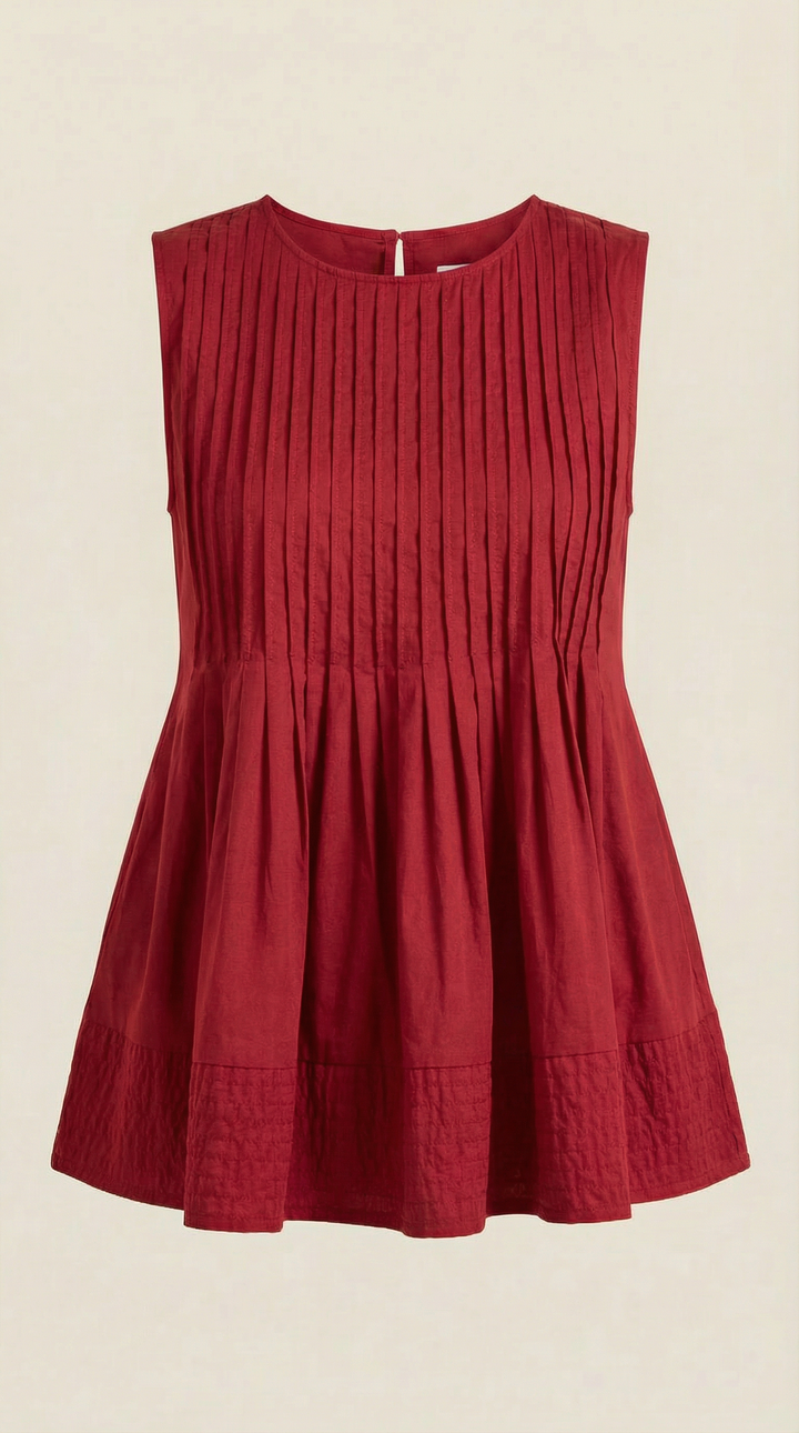 Tess peplum jurk met plooien - Premium stijl