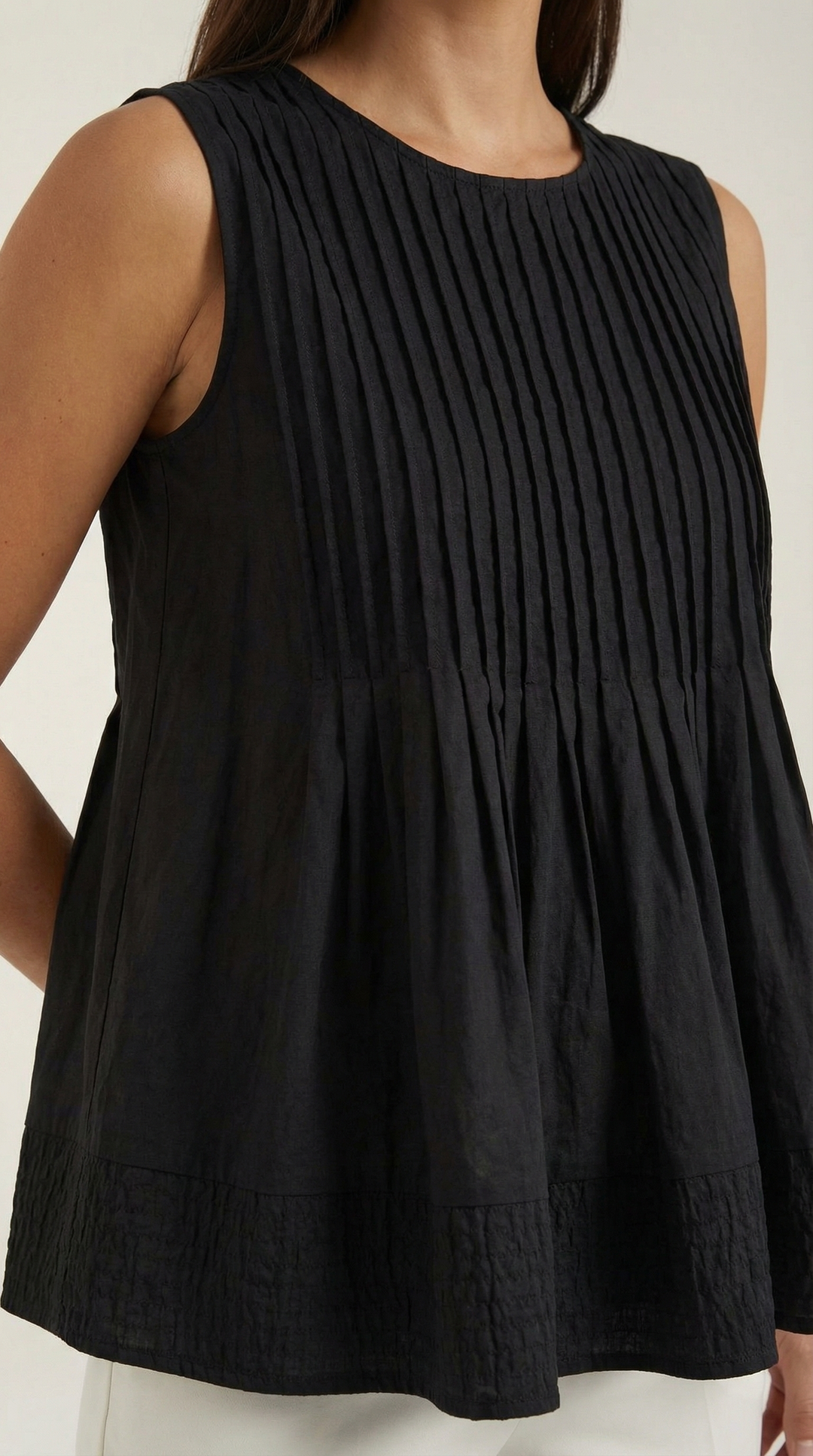 Tess peplum jurk met plooien - Premium stijl