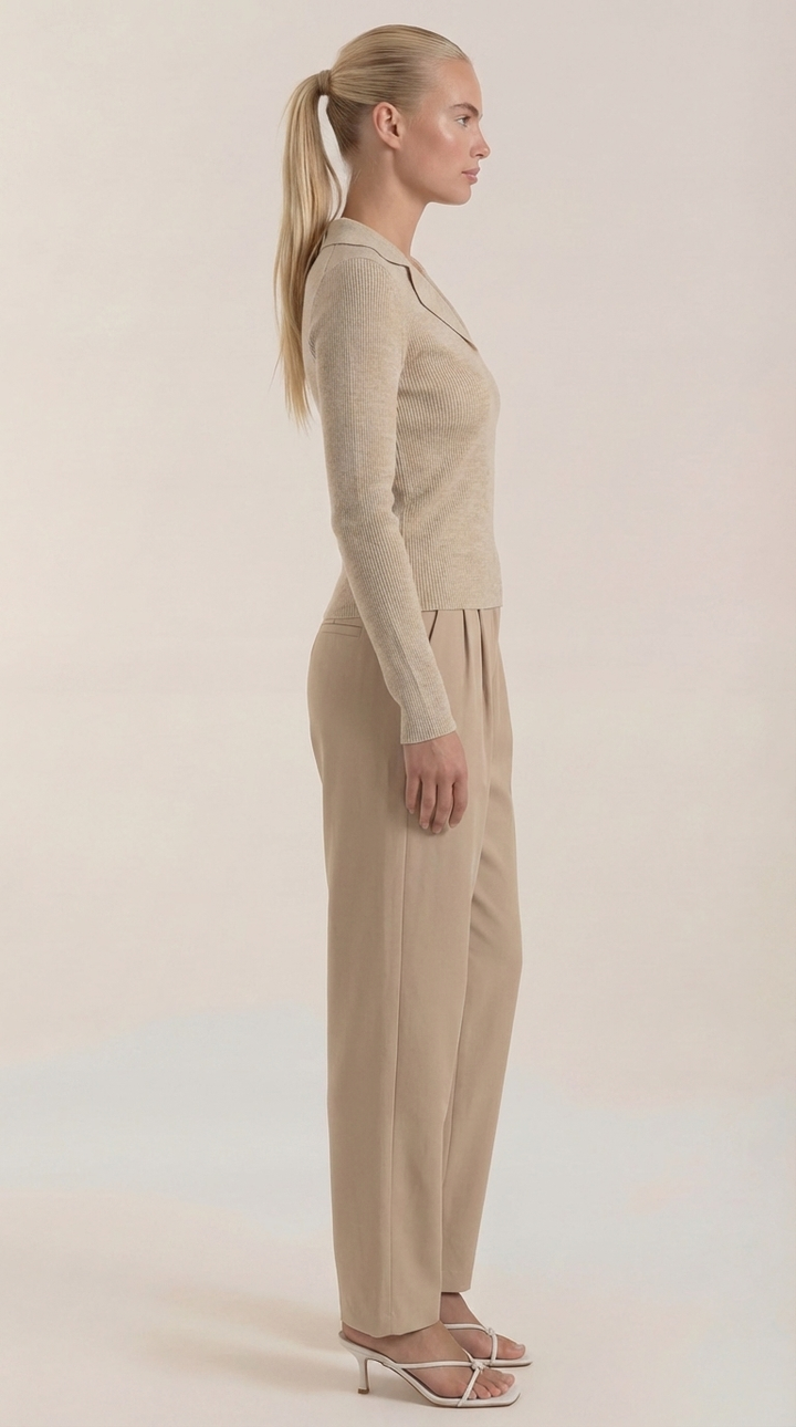 'Sara' elegante gebreide hals trui