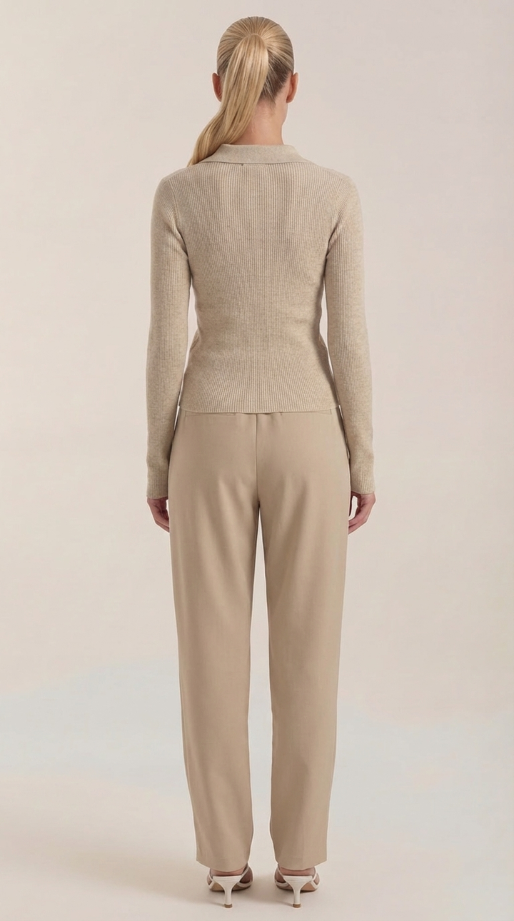 'Sara' elegante gebreide hals trui