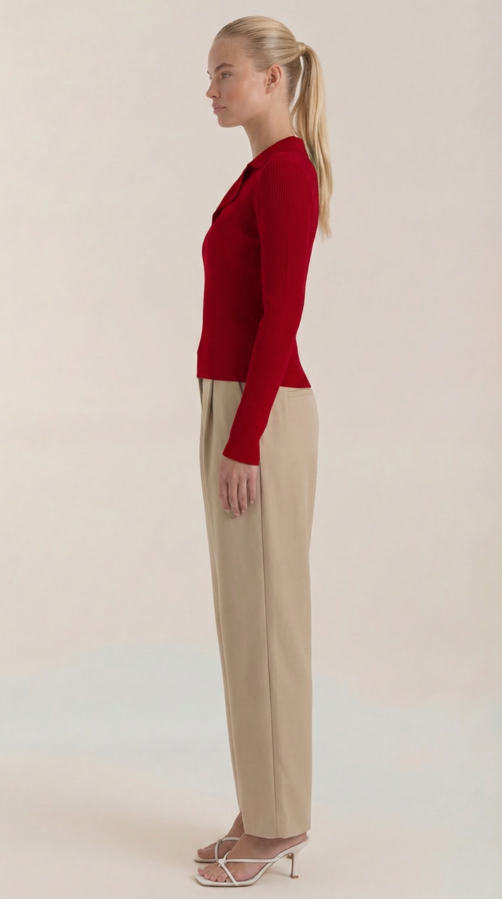 'Sara' elegante gebreide hals trui