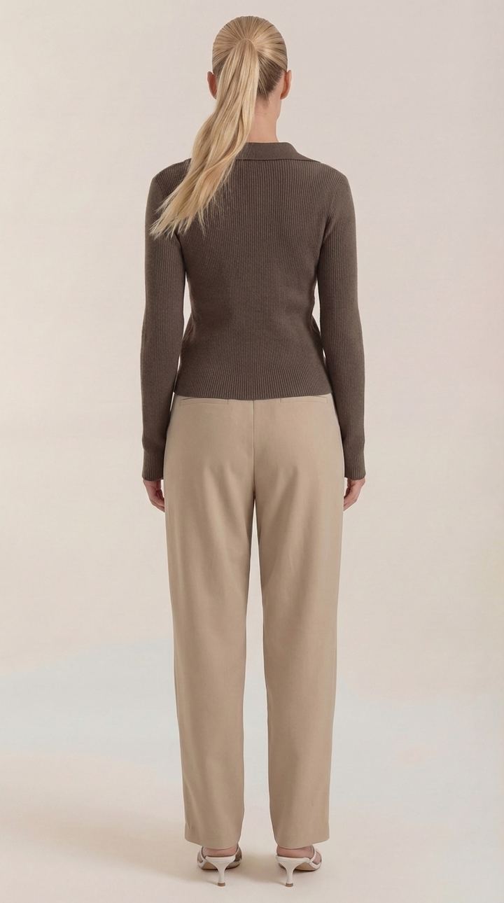 'Sara' elegante gebreide hals trui